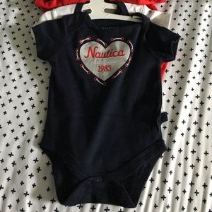 NWOT nautical 4 piece onesie set 0-3 months